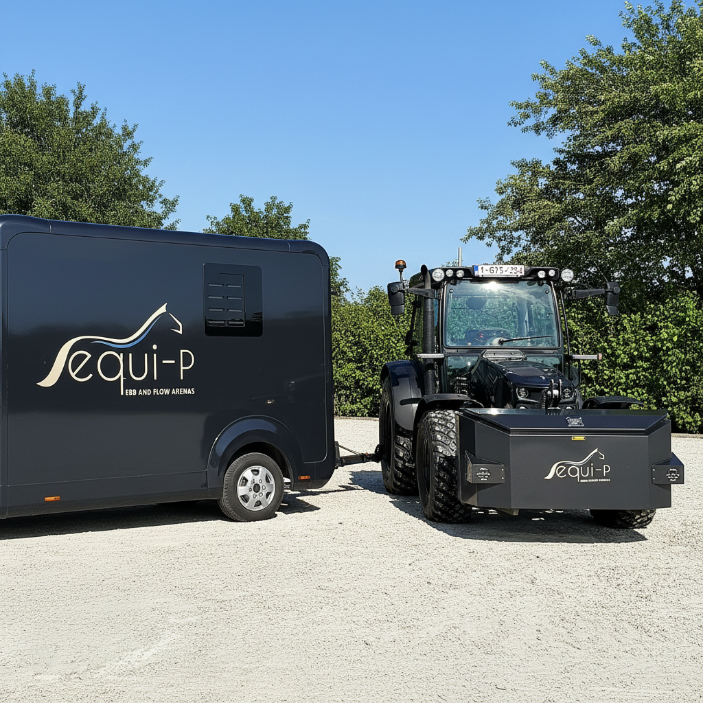 Équipement professionnel Equi-P pour l'installation de sols équestres flux et reflux