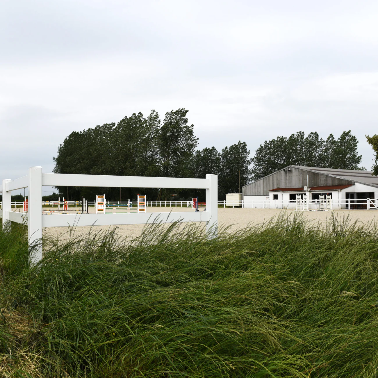 Arena overzicht met hindernissen